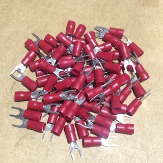✅Bộ 100 đầu cos chữ y (cos chỉa) nối dây điện SV 2-4,SV 2-3. cos đấu contactor 1-2-3. pha