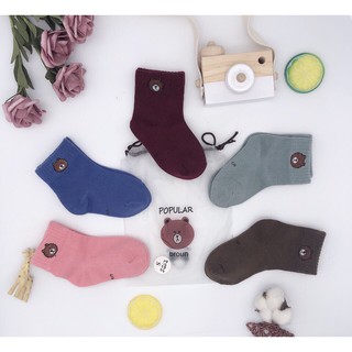 Tất len túi gấu trẻ em cho bé từ 1-12 tuổi (set 5 túi)