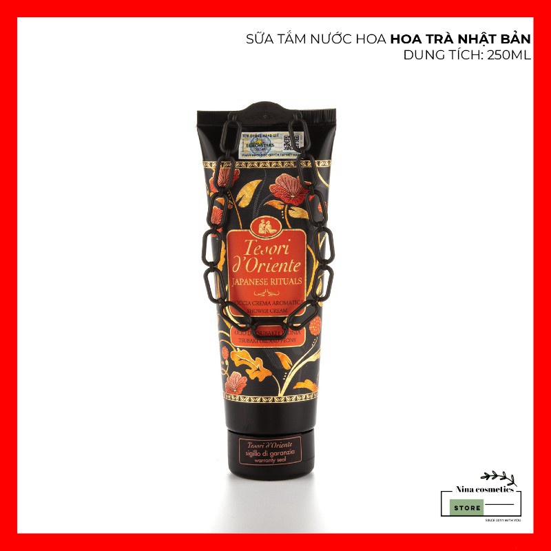Sữa Tắm Xích Nước Hoa Tesori Dạng Tuýp 250ml