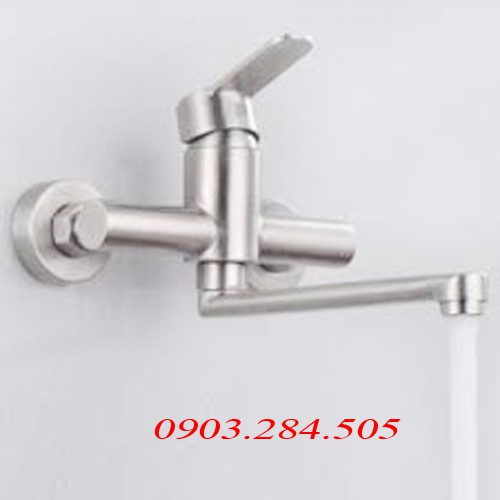 Vòi rửa chén nóng lạnh âm tường Inox 304- Vòi rủa bát