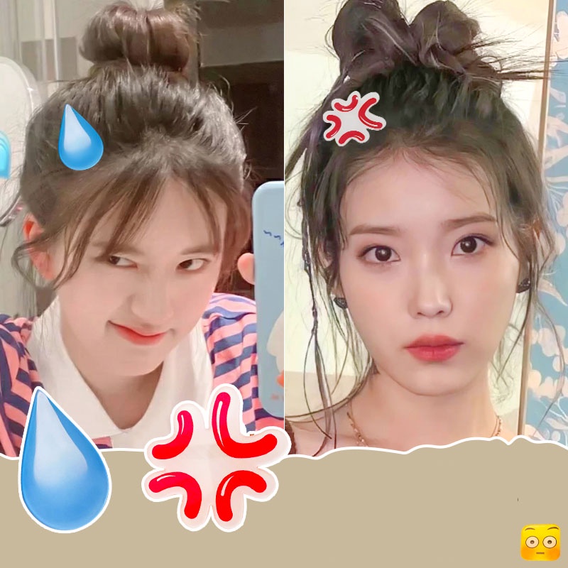 Kẹp tóc nhựa acrylic phong cách Hàn Quốc dễ thương