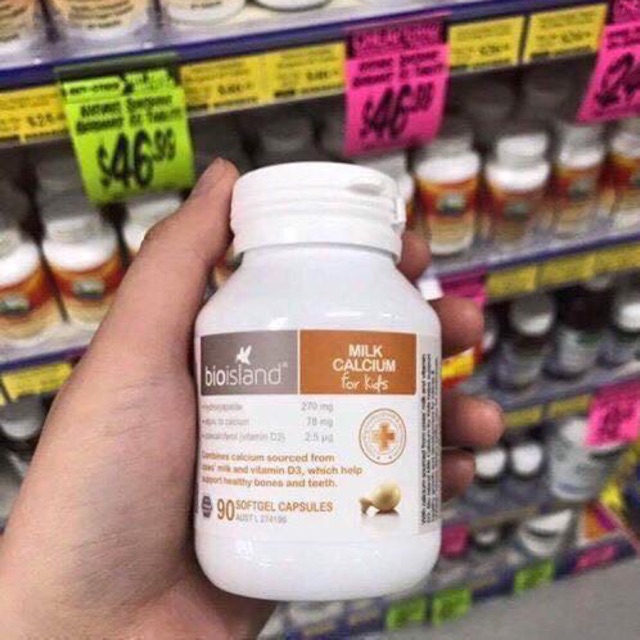 Canxi milk củ la Úc