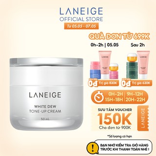 Kem dưỡng hiệu chỉnh tông màu da Laneige White Dew Tone-Up Cream 50Ml