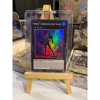 Lá bài thẻ bài Yugioh Number 75 Bamboozling Gossip Shadow - Super Rare - Tặng bọc bài nhựa bảo quản