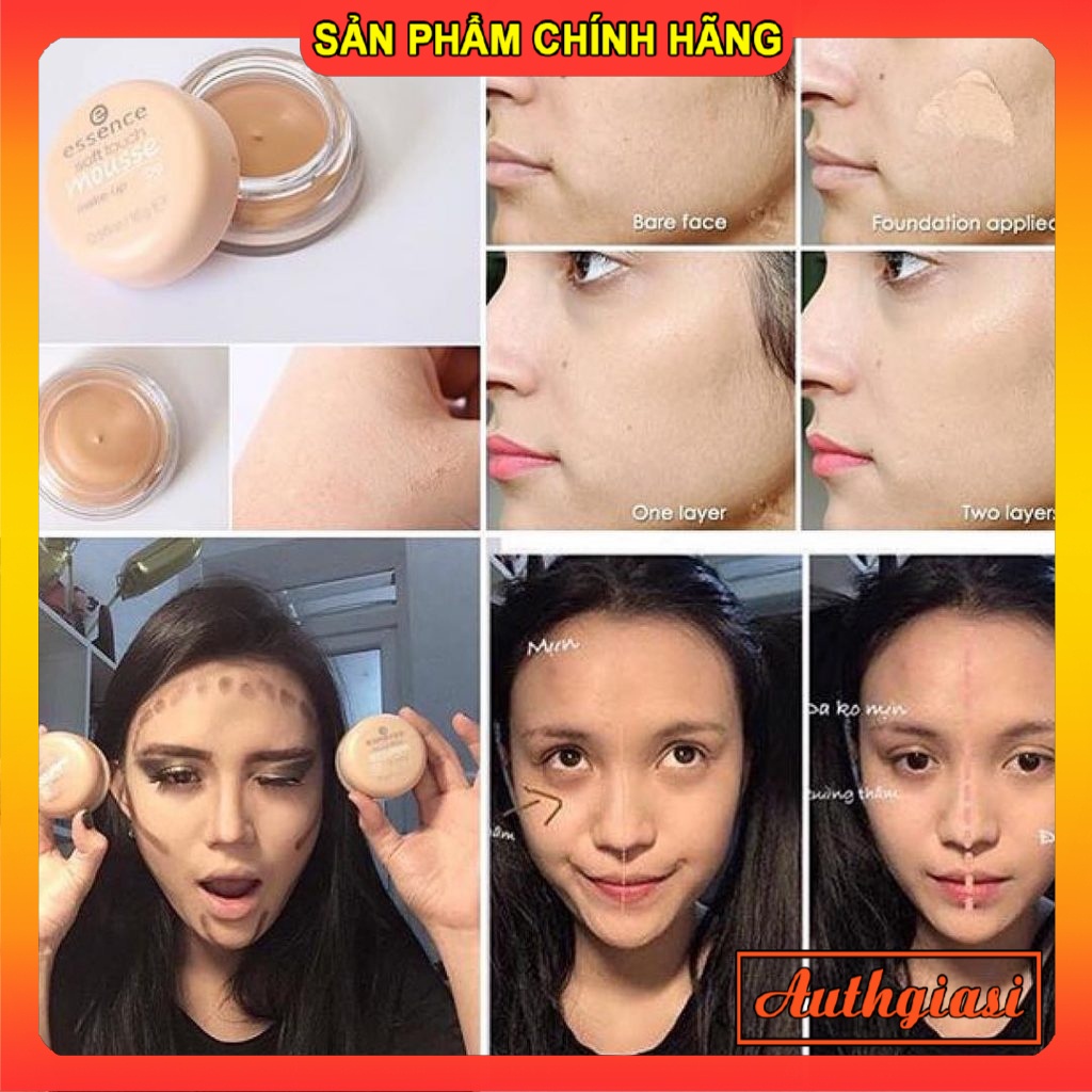 Phấn tươi Đức Essence Soft Touch Mousse màu 04 mỏng mịn giữ ẩm cho da