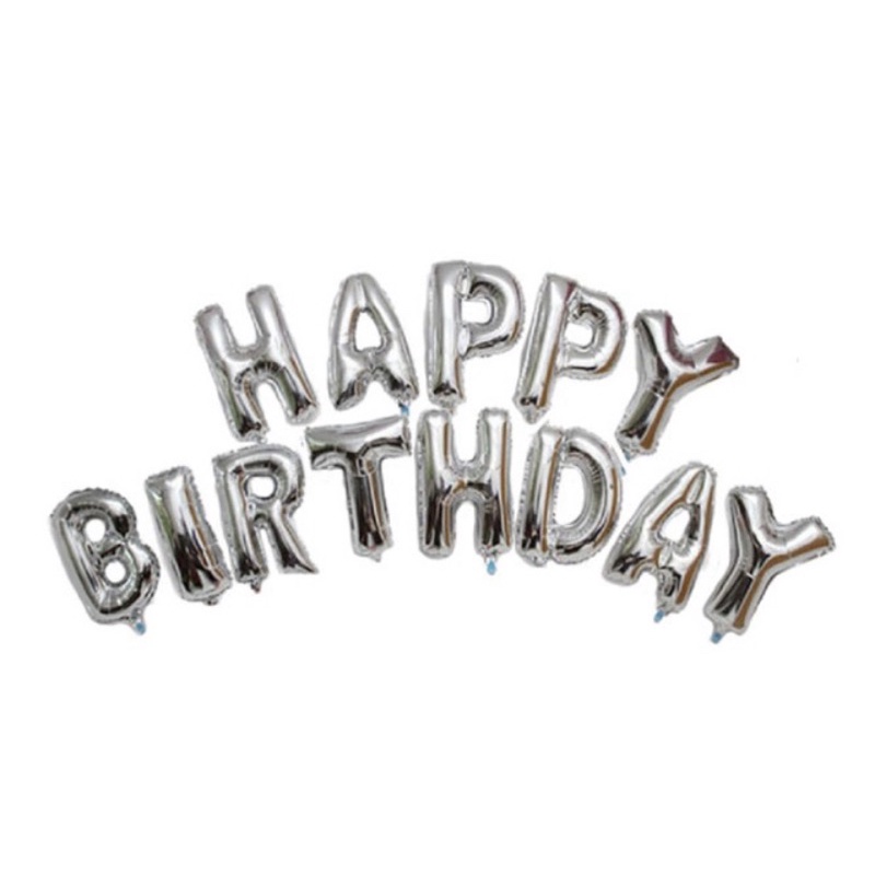 Bong bóng chữ Happy Birthday