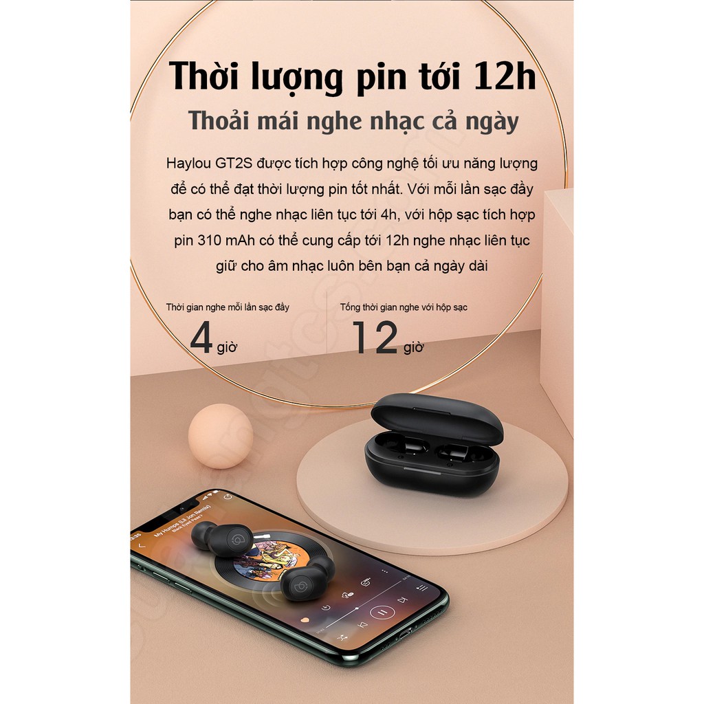 Tai nghe True Wireless Haylou GT2S (Phiên Bản Nâng Cấp Haylou GT2) | WebRaoVat - webraovat.net.vn