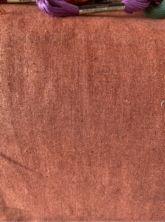 Vải linen màu cam đất