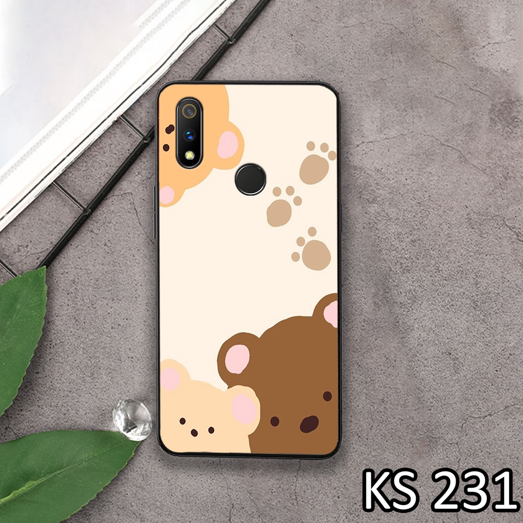Ốp lưng Oppo Realme 1 - Realme 2 - Realme 3 - Realme 3 Pro - Ốp in hình gấu bear ngộ nghĩnh