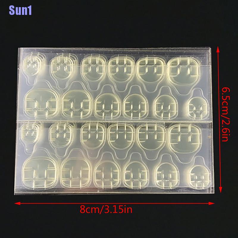 (Hàng Mới Về) Bộ 240 Miếng Dán Móng Tay 2 Mặt Tiện Lợi