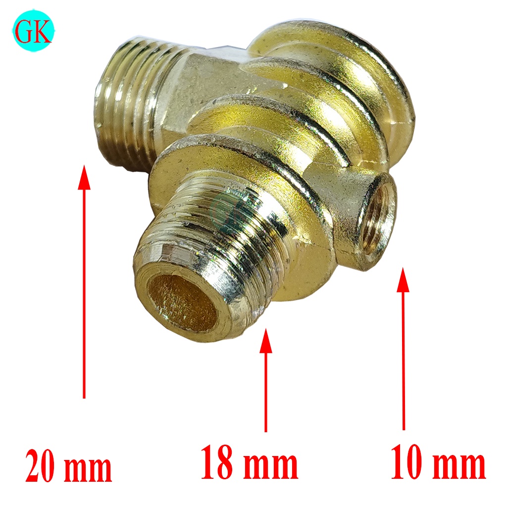 Van một chiều máy nén khí ren trong loại to 20x18x10 mm [K-20-07]