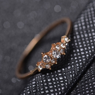 Nhẫn Mạ Vàng 18k Đính Đá Pha Lê