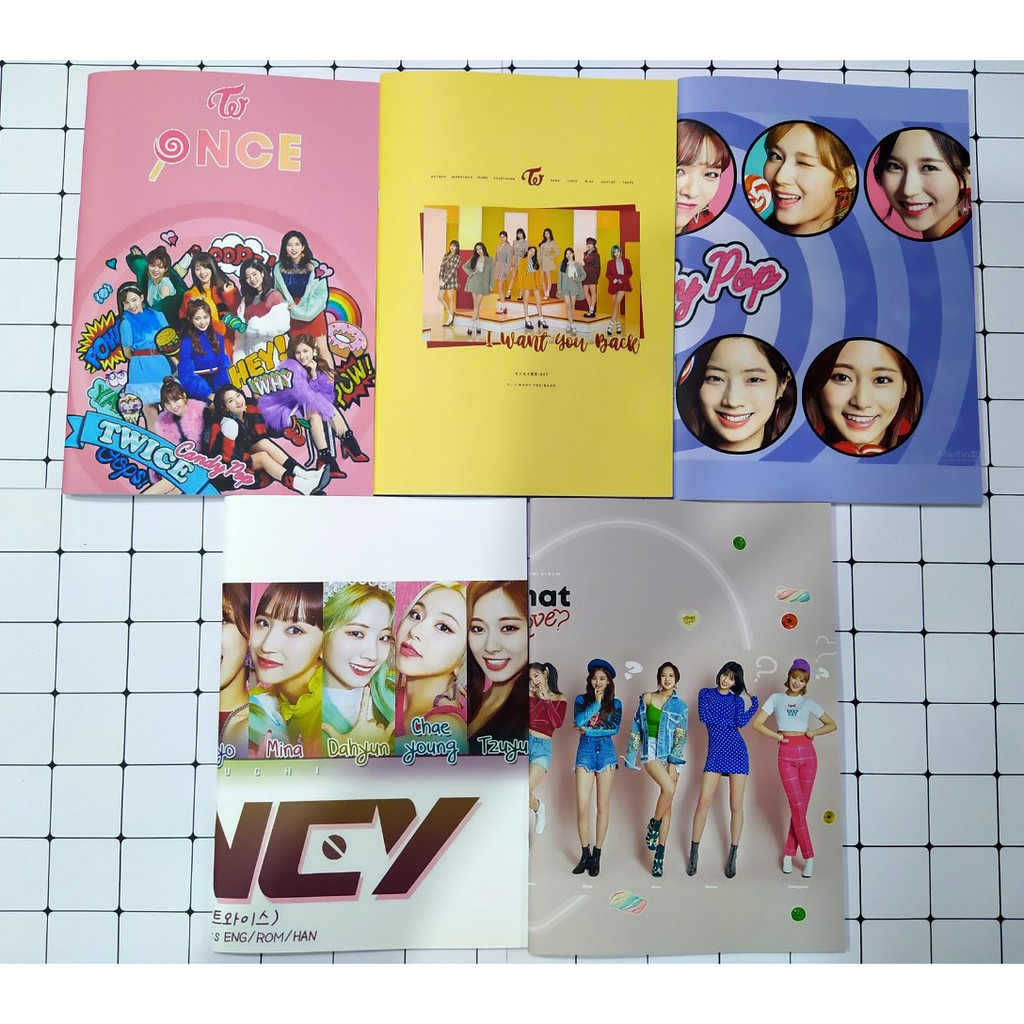 Vở nhóm nhạc TWICE kẻ ngang S7VI15 vở idol Kpop 25x17cm 80 trang giấy đẹp