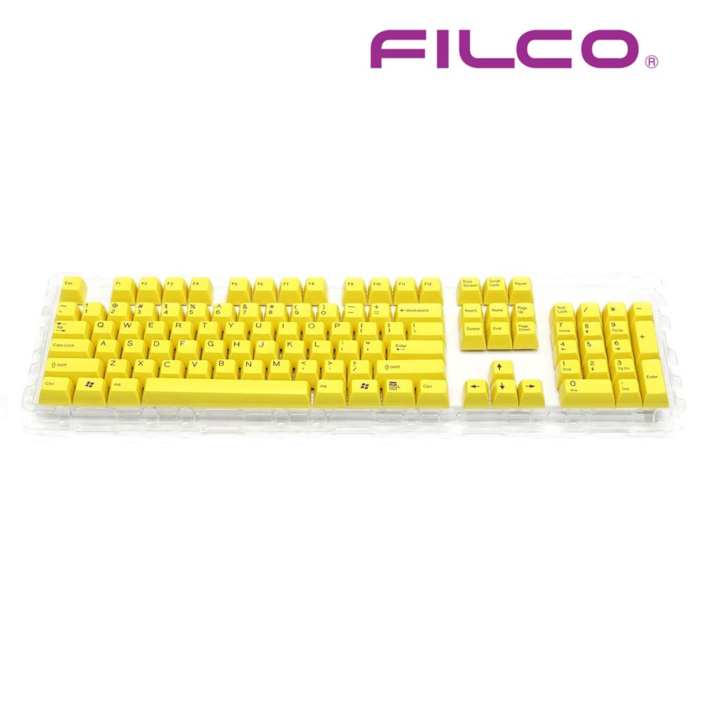 Keycap bàn phím cơ Filco High profile Doubleshot kích thước Fullsize- Một màu - Hàng Mỹ