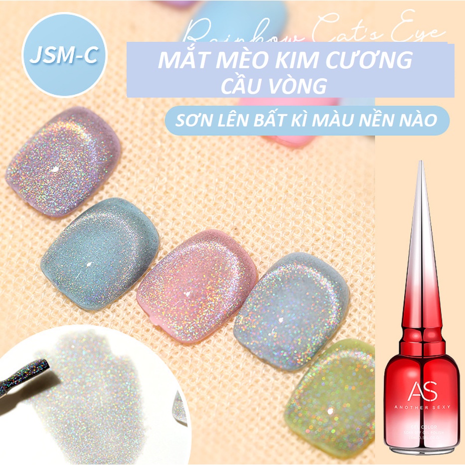 Sơn Mắt Mèo Kim Cương Cầu Vòng AS