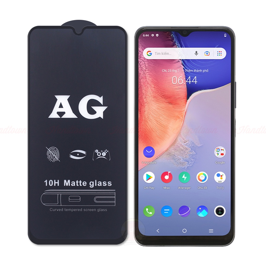 Kính Cường Lực Vivo Y15 Y15s Y15a Cường Lực Chống Vân Tay Full Màn Full Keo Chống Nước Chống Xước Cao Cấp Handtown