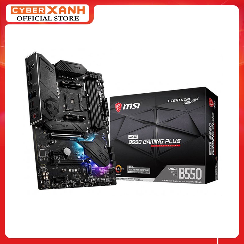 Mainboard MSI MPG B550 GAMING PLUS (AMD B550 Socket AM4 ATX 4 khe RAM DDR4)