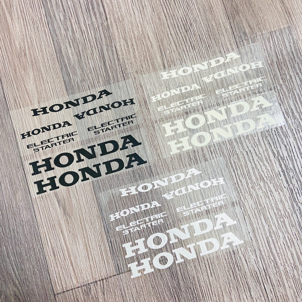 Trọn bộ tem chữ HONDA, ELECTRIC STARTER như ZIN theo xe độ màu