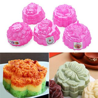 Bộ 5 Khuôn Làm Thạch Rau Câu 3D Nhiều Họa Tiết Bắt Mắt Hàng VNCLC