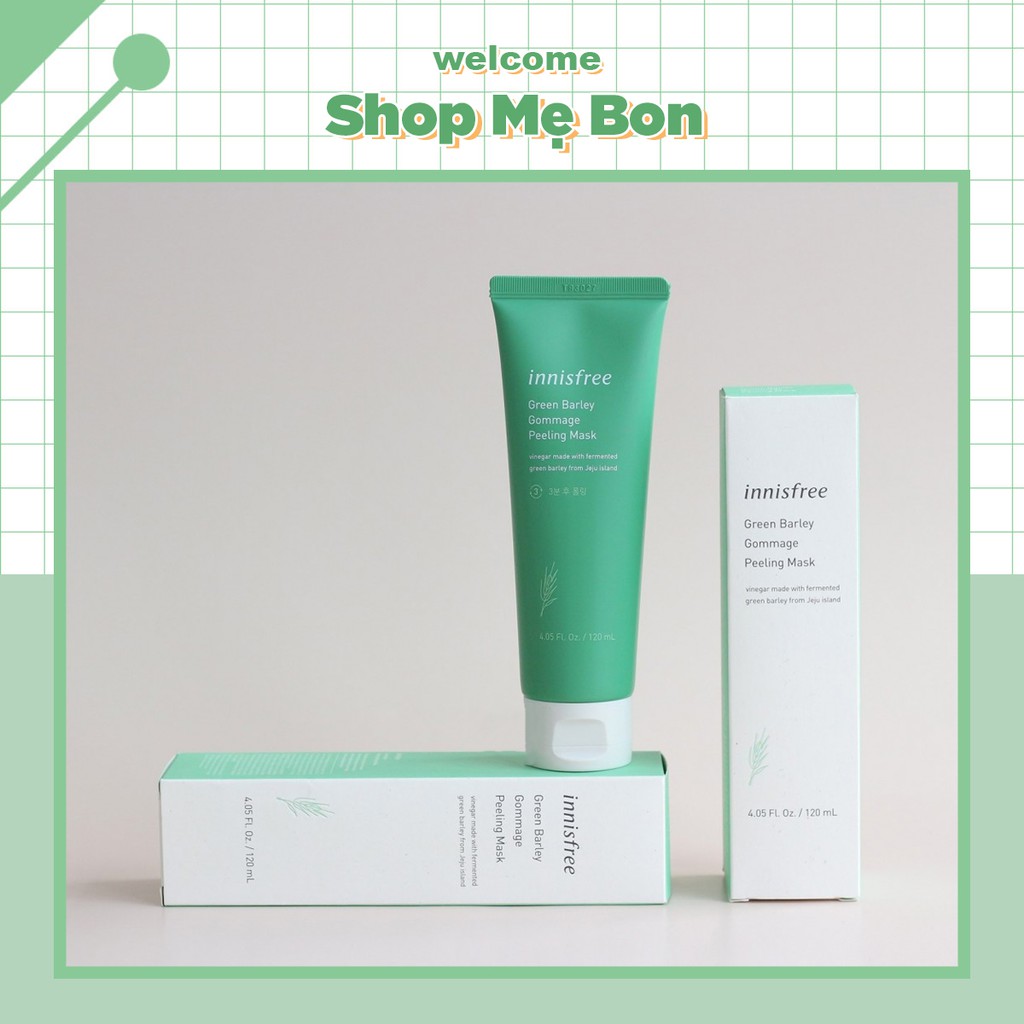 Mặt nạ tẩy da chết lúa mạch xanh #Innisfree Green Barley