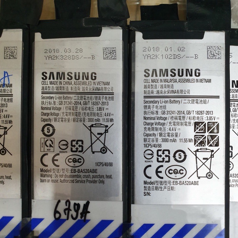 Pin đt Samsung A520 xịn hãng