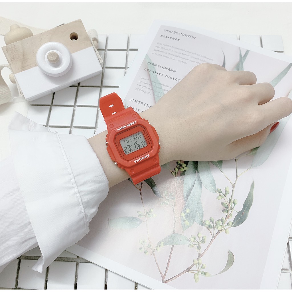 Đồng Hồ Điện Tử Thời Trang Nữ SHHORS 262, thể thao mặt số. | BigBuy360 - bigbuy360.vn