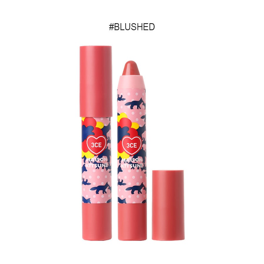 Son Bút Chì Lì 3CE Maison Kitsune Velvet Lip Crayon