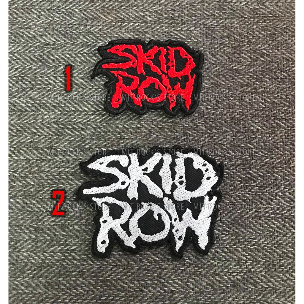 Patch Skidrow - Hình ủi lên Quần, áo, ba lô, túi, nón…Hàng Thái Lan, đường chỉ may dày, xịn và đẹp.