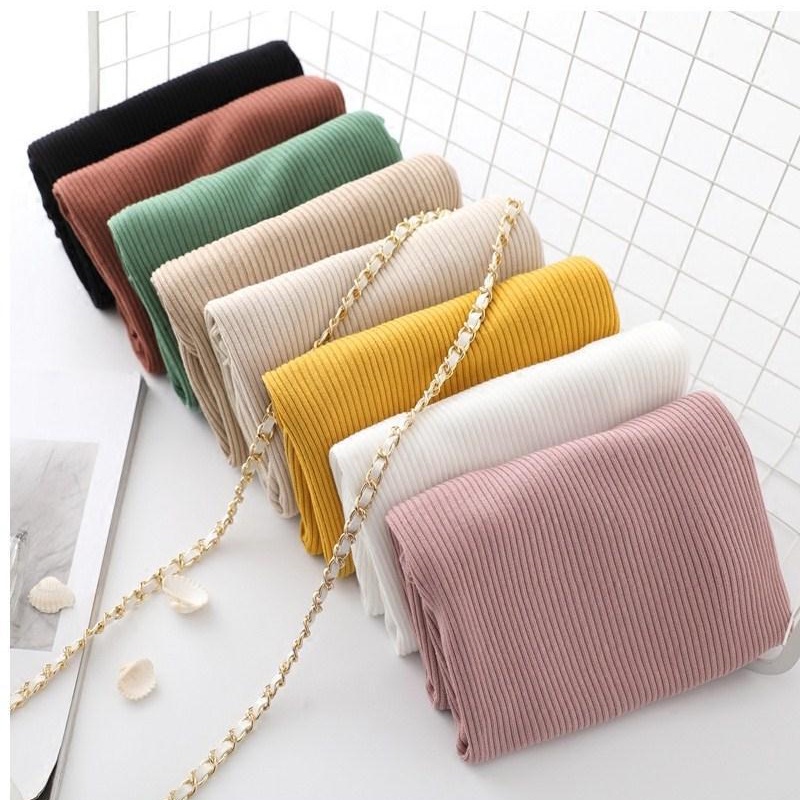 Áo Thun Nữ Dệt Kim, Len Gân Tay Ngắn Cổ Tròn Viền Nhún Vải Mềm Êm Mát Trẻ - MSP T06