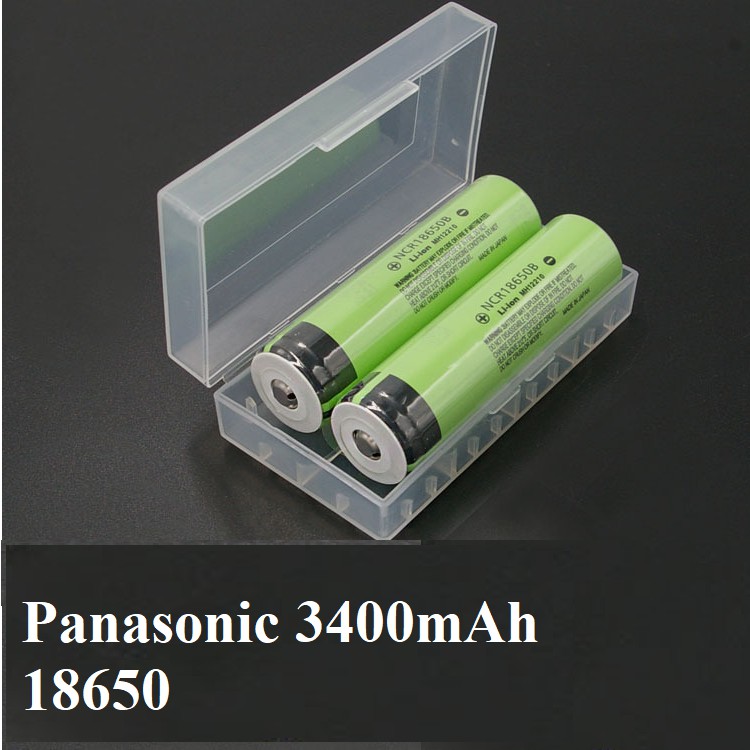 Pin 18650 3.7v 3400mah panasonic có mạch bảo vệ dùng Box Sạc Dự Phòng, Đèn Pin