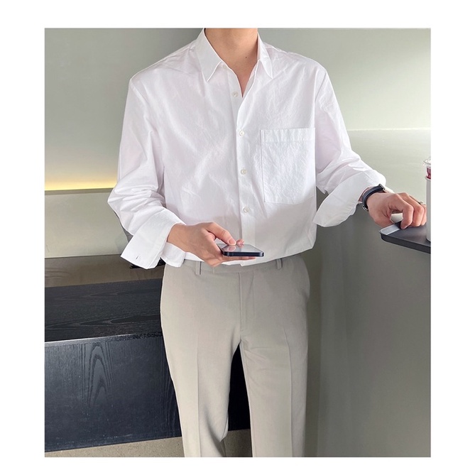 Áo Sơ Mi Nam Dài Tay Cổ Đức