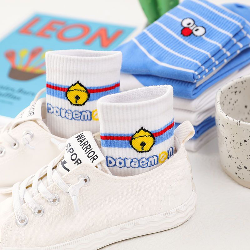 Outfly Thể Thao Dài Trung Bình In Hình Mèo Doraemon Dễ Thương Thời Trang Thu Đông Cho Nam Và Nữ
