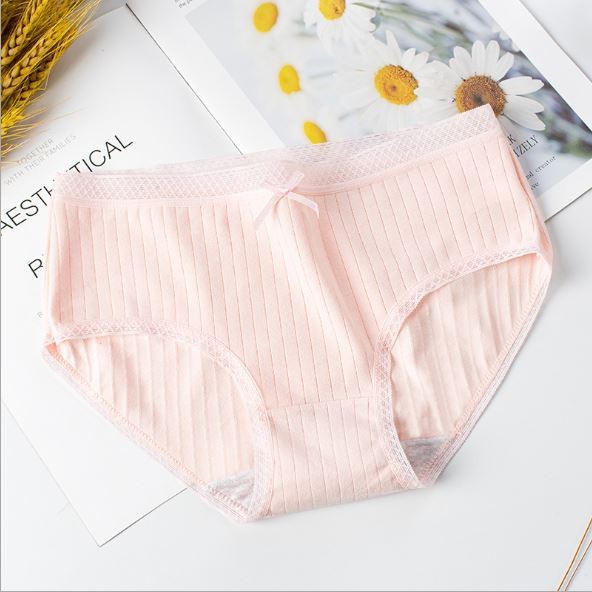 Quần chip lót nữ kháng khuẩn cotton gân nơ thun lạnh dễ thương sexy gợi cảm rẻ đẹp YLY03