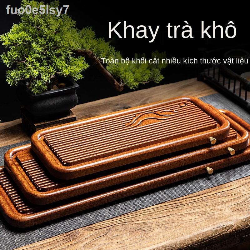 Óc chó khô khay trà gỗ rắn gia dụng bàn hoa hồng lê ​​trà nhỏ kiểu Nhật Bản một người Bộ Kung Fu