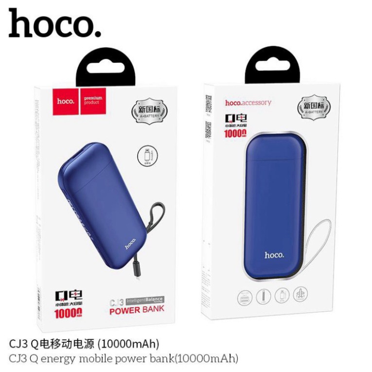 Pin Sạc Dự Phòng Hoco CJ3 -10.000mAh Tích Hợp Cáp Lightning