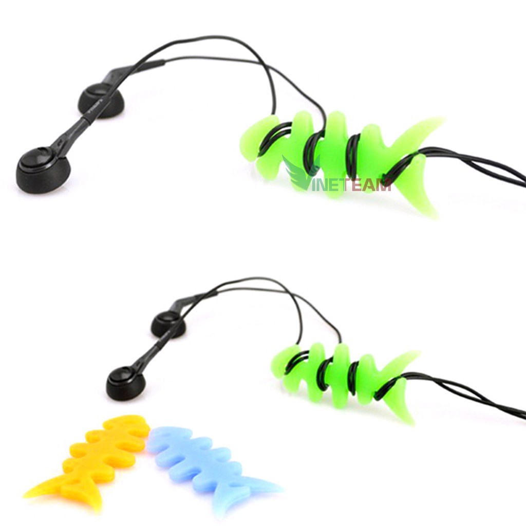 5 Dụng cụ quấn dây tai nghe, dây cáp hình xương cá