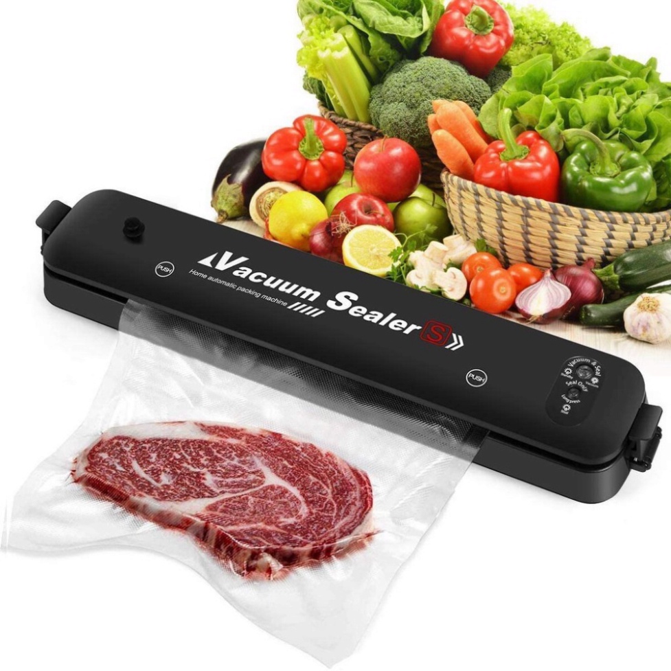 Máy hút chân không thực phẩm kiêm hàn miệng túi Vacuum Sealer ( tặng kèm 10 túi chuyên dụng) bachhoaonline