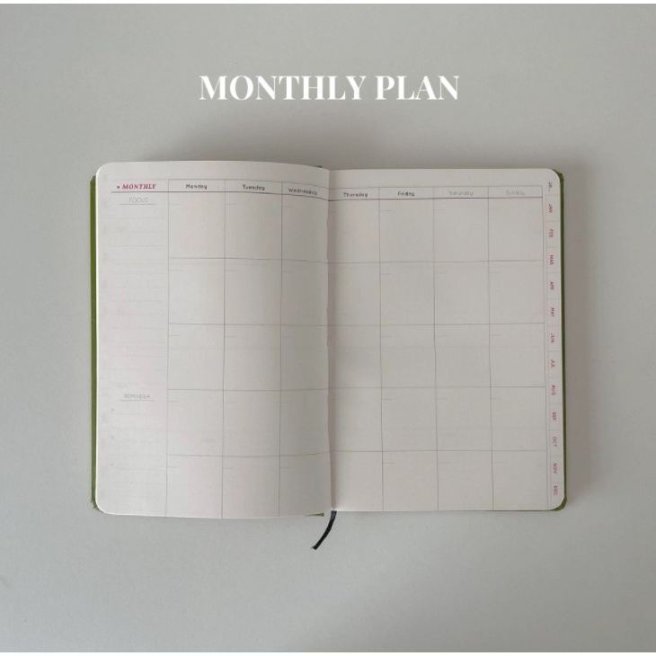 Sổ Crabit Planner 2022 Planificateur - Emeral Planner Xanh ngọc