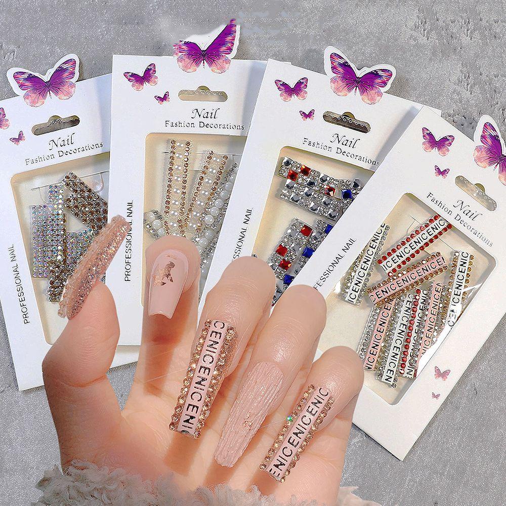 Phụ Kiện Trang Trí Móng Tay Nghệ Thuật Chất Lượng Cao|Cuộn Băng Keo Dán Trang Trí Móng Tay Lấp Lánh Phong Cách Nhật Bản DIY