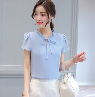 Áo sơ mi cổ nơ