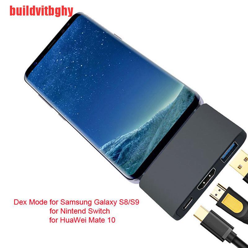 Bộ Chia Cổng Usb 3.1 Type C Sang Hdmi Hỗ Trợ Dex Cho Samsung S8 / S9 Nintend Switch Pd Ose