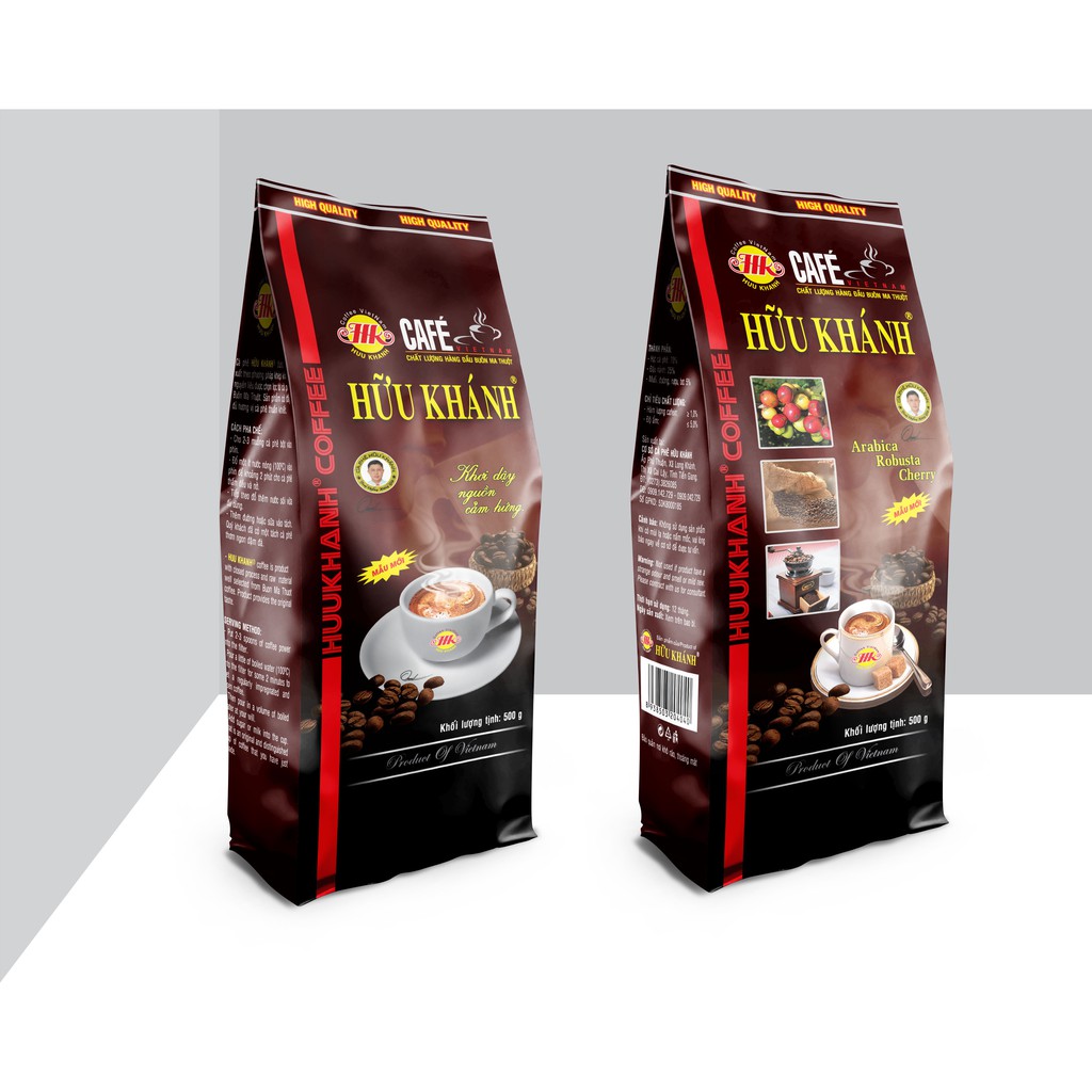 Cà phê bột Hữu Khánh - HK 2 SAO (500gr) - HK THÚ VỊ BAO BÌ MỚI | BigBuy360 - bigbuy360.vn