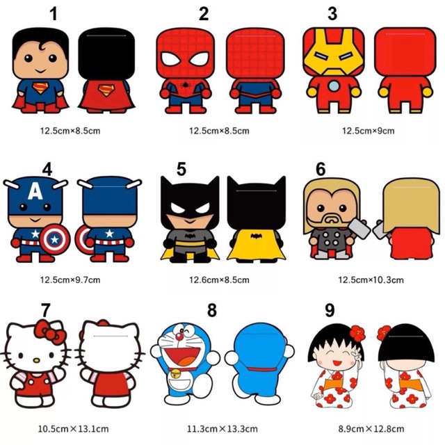 Lẻ BAO LÌ XÌ 2023 mẫu mới HOẠT HÌNH anime chibi dễ thương