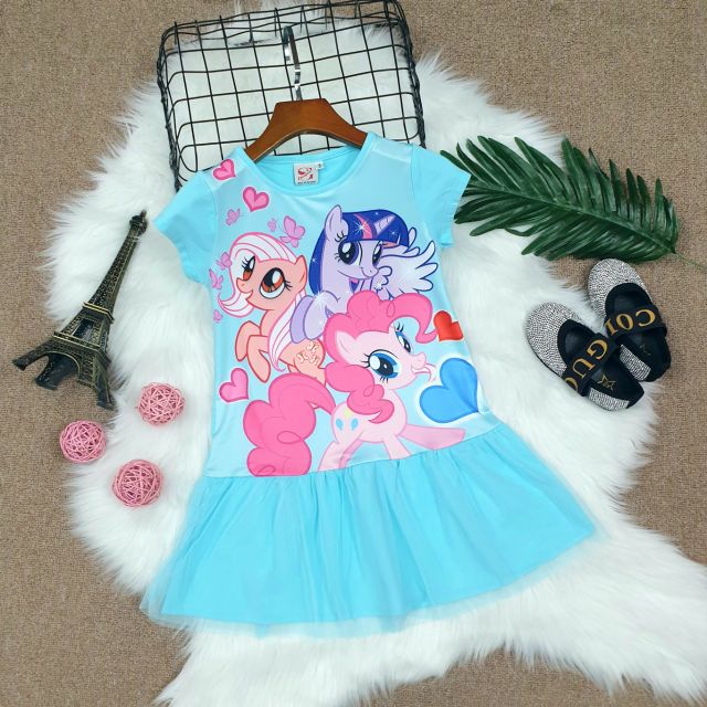 Đầm Ngựa Pony 3D cho bé 12-32kg