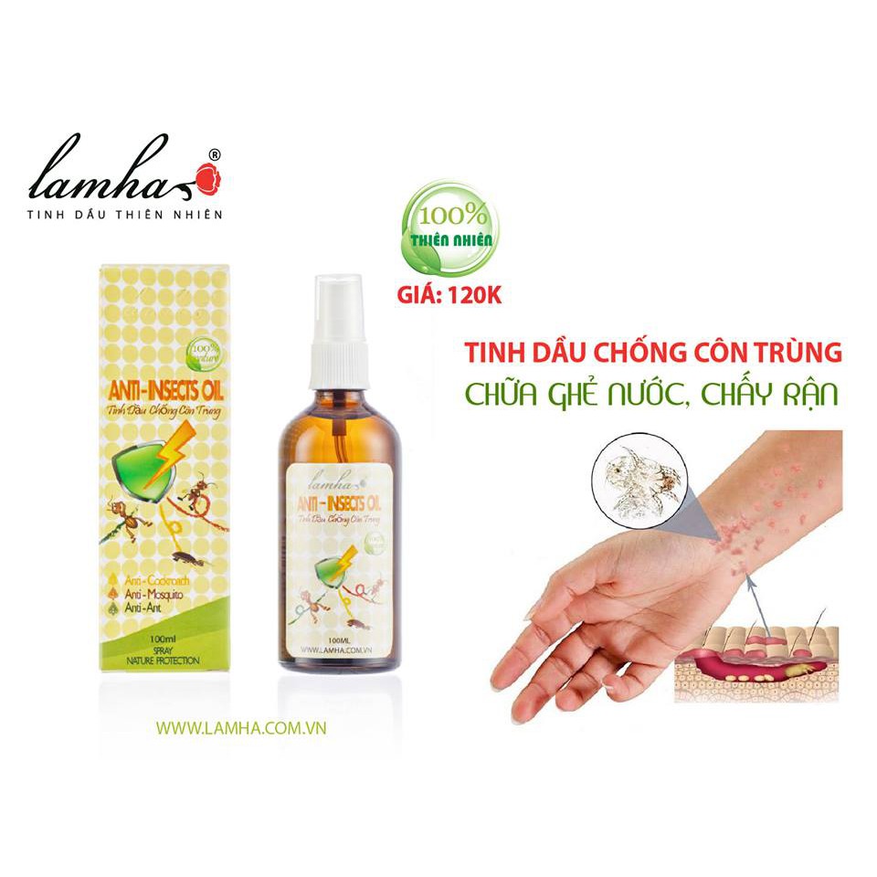 Tinh dầu chống côn trùng LAMHA 100ml