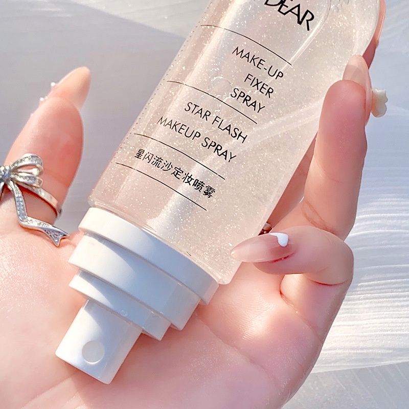 Xịt nhũ khóa trang điểm cố định lớp make up Star Flash Quicksand Milky Way Makeup Setting Spray 100ML | BigBuy360 - bigbuy360.vn