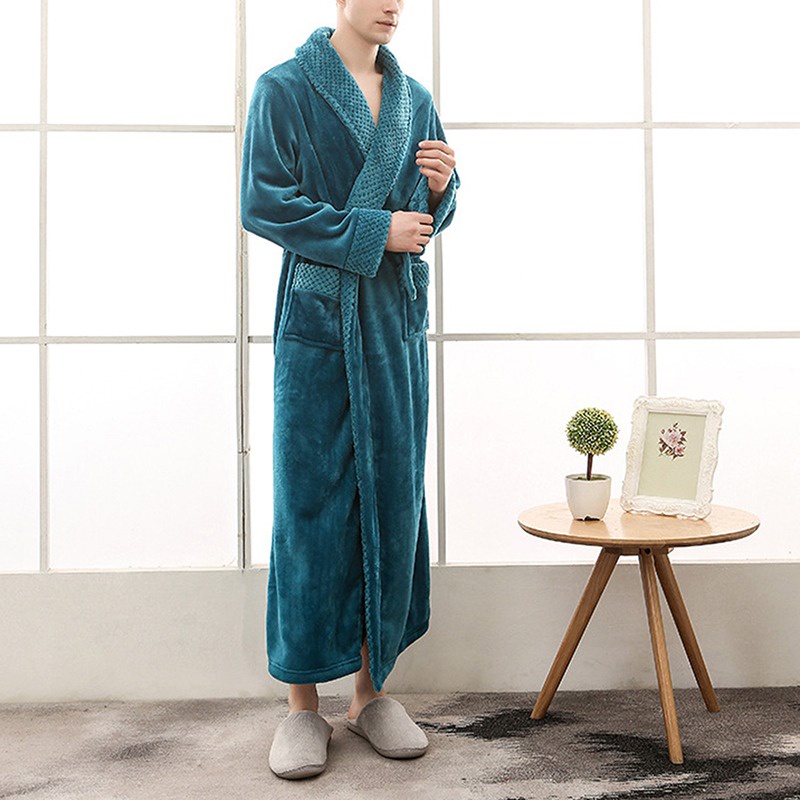 Áo choàng tắm vải lông cừu san hô dày 6 màu thời trang mùa đông cho nữ | BigBuy360 - bigbuy360.vn