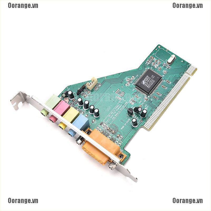 Thẻ Âm Thanh 4 Kênh 5.1 Surround 3D PCI Cho PC Windows XP / 7 / 8 / 10