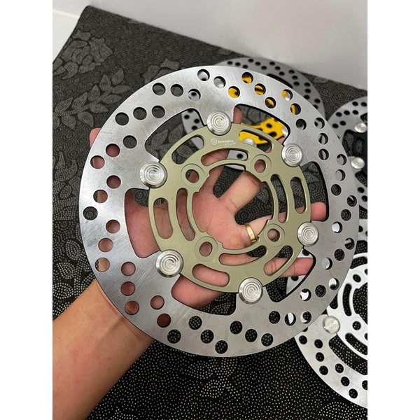 Dĩa Moto 3 Khoen inox Size 220mm