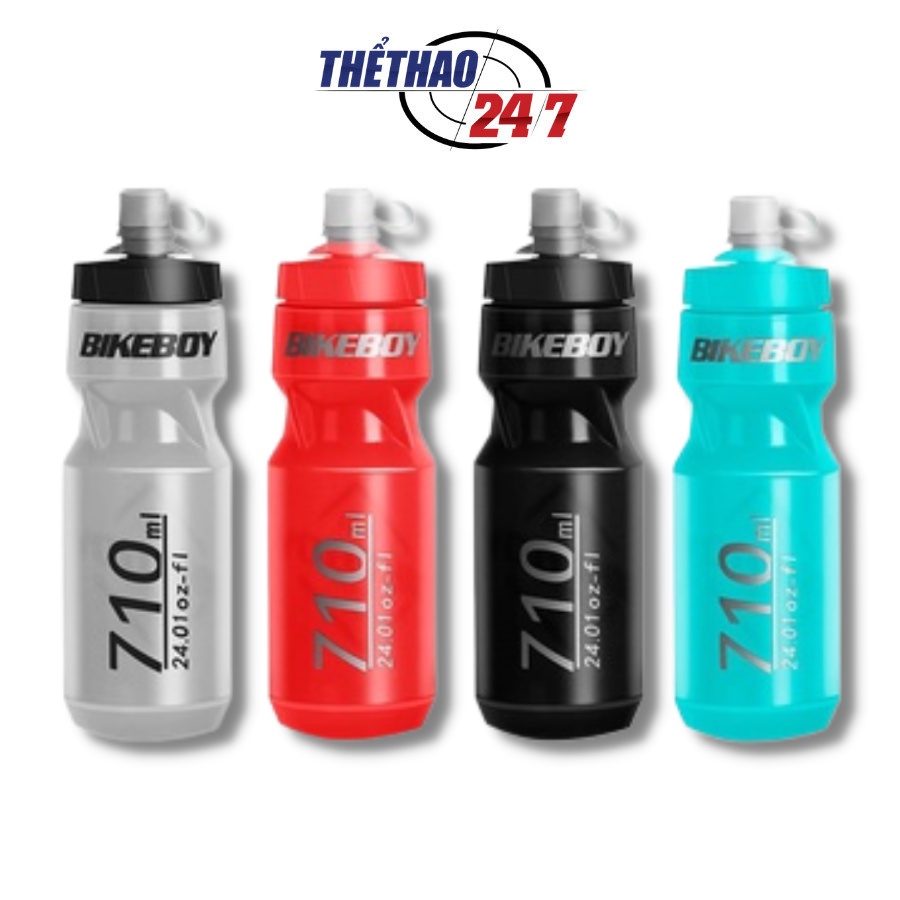 Bình Nước Thể Thao Treo Xe Đạp 4 Màu Cá Tính Dung Tích 710Ml, Bình Đựng Nước Siêu Nhẹ Bikeboy